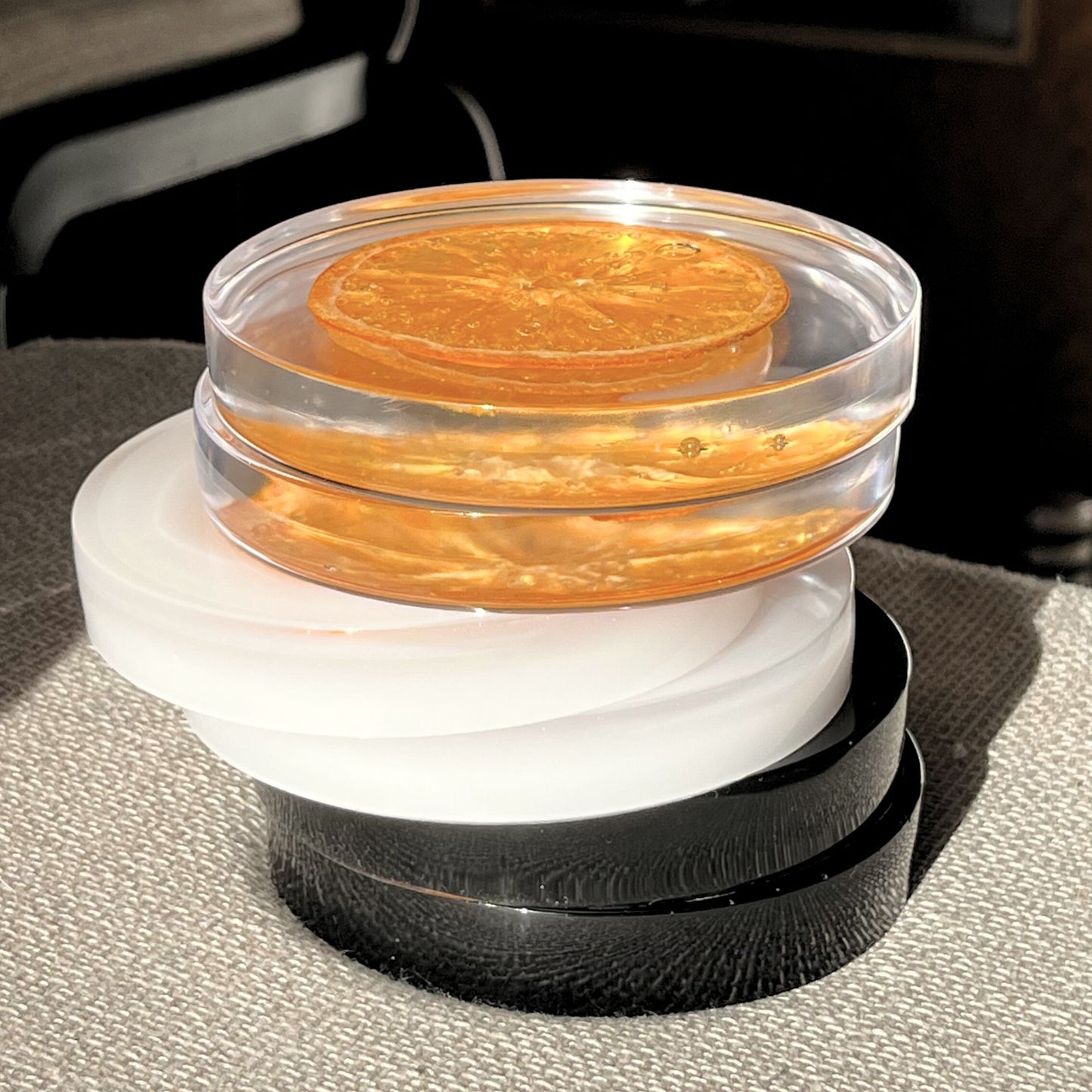 Untersetzer mit Orange 2er / 3er / 4er Sets