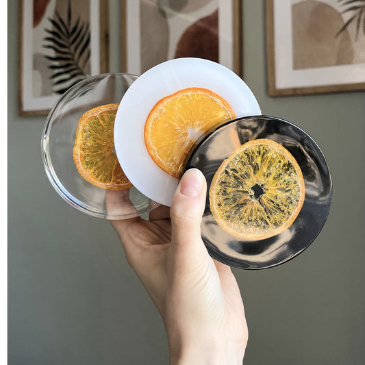 Untersetzer mit Orange 2er / 3er / 4er Sets