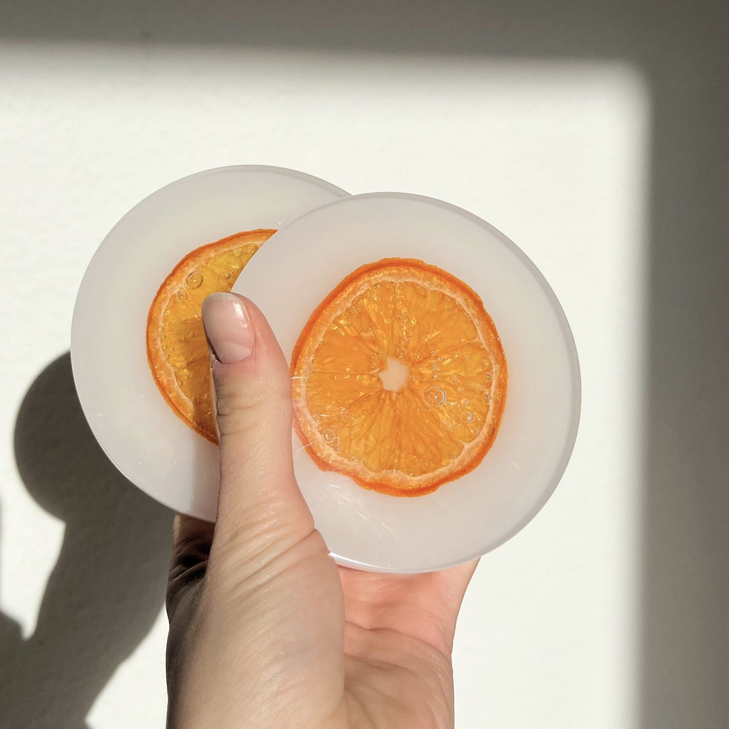 Untersetzer mit Orange 2er / 3er / 4er Sets