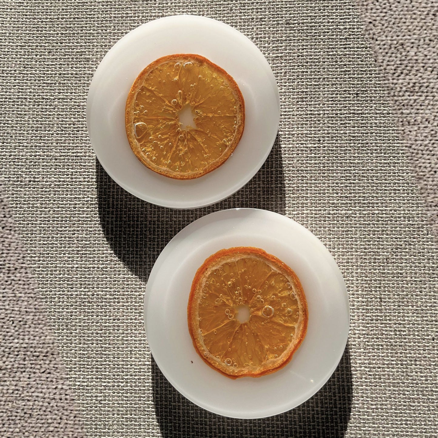 Untersetzer mit Orange 2er / 3er / 4er Sets