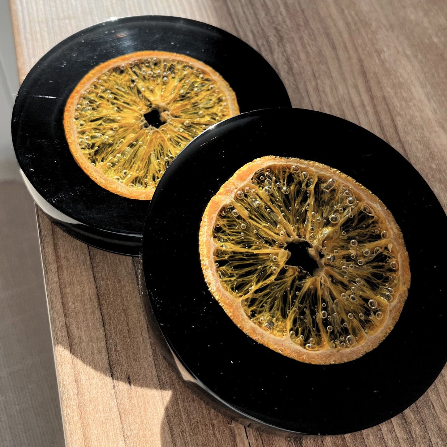 Untersetzer mit Orange 2er / 3er / 4er Sets
