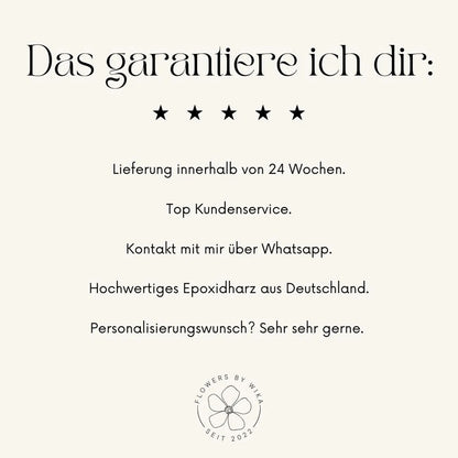 Brautstrauß Konservierung Hexagon 30 cm